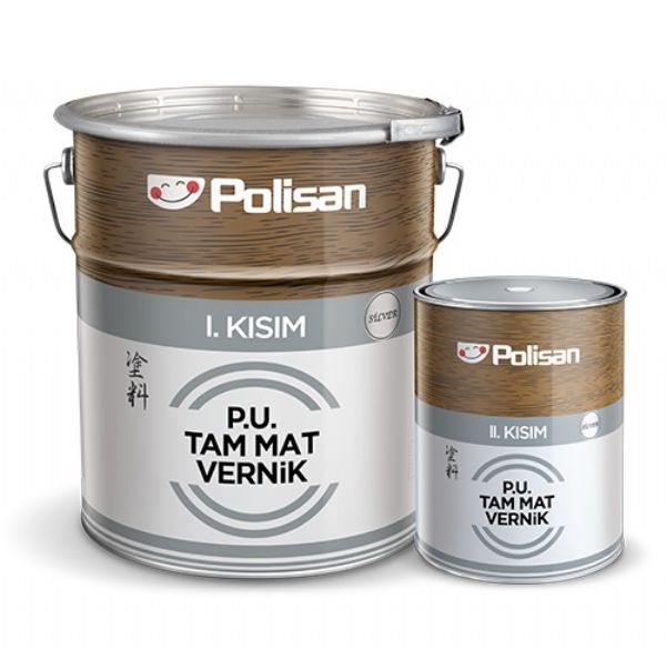 Poliretan Tam Mat Vernik Silver