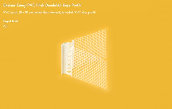 Exelans Enerji PVC Fileli Damlalkl Ke Profili