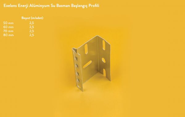 Exelans Enerji Alminyum Su Basman Balang Profili