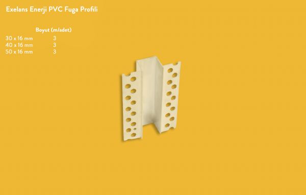 Exelans Enerji PVC Fuga Profili